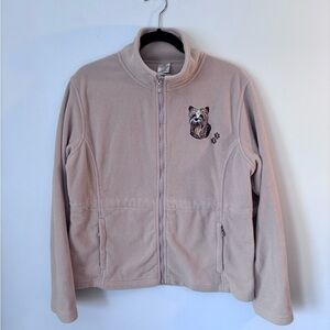 The Bradford Exchange Yorkie Loving Companions Jacket Embroidered Size Large